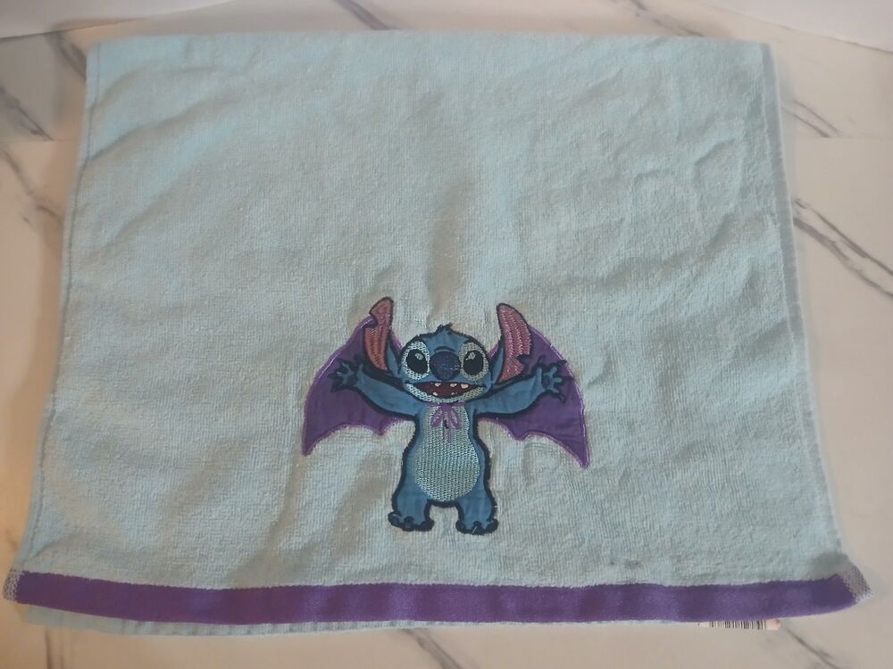 Disney Stitch Vampire Halloween Bathroom Hand Towel